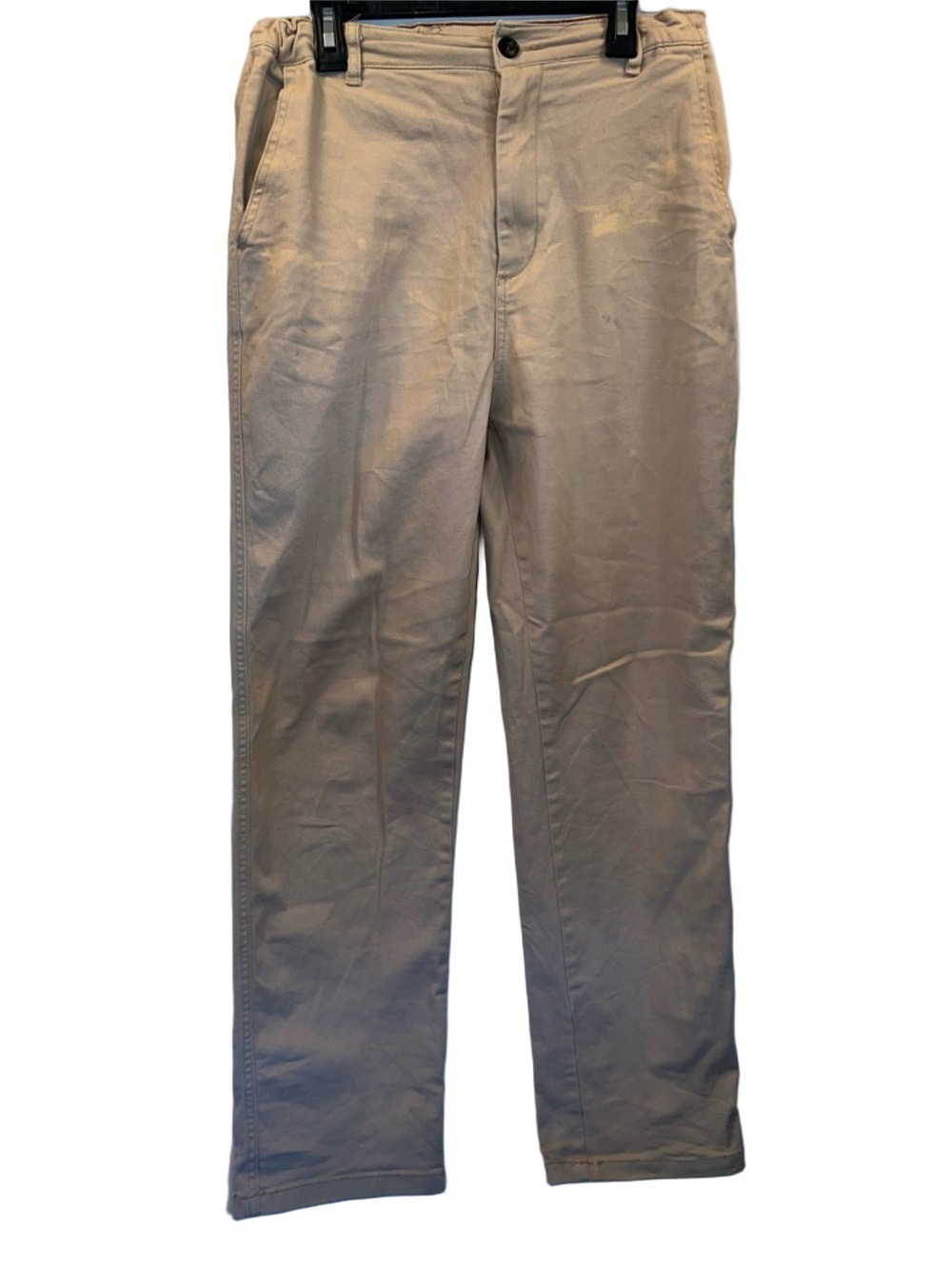 H&M Young Men’s Khaki Straight-Leg Chinos, Youth Size 20, (0029)
